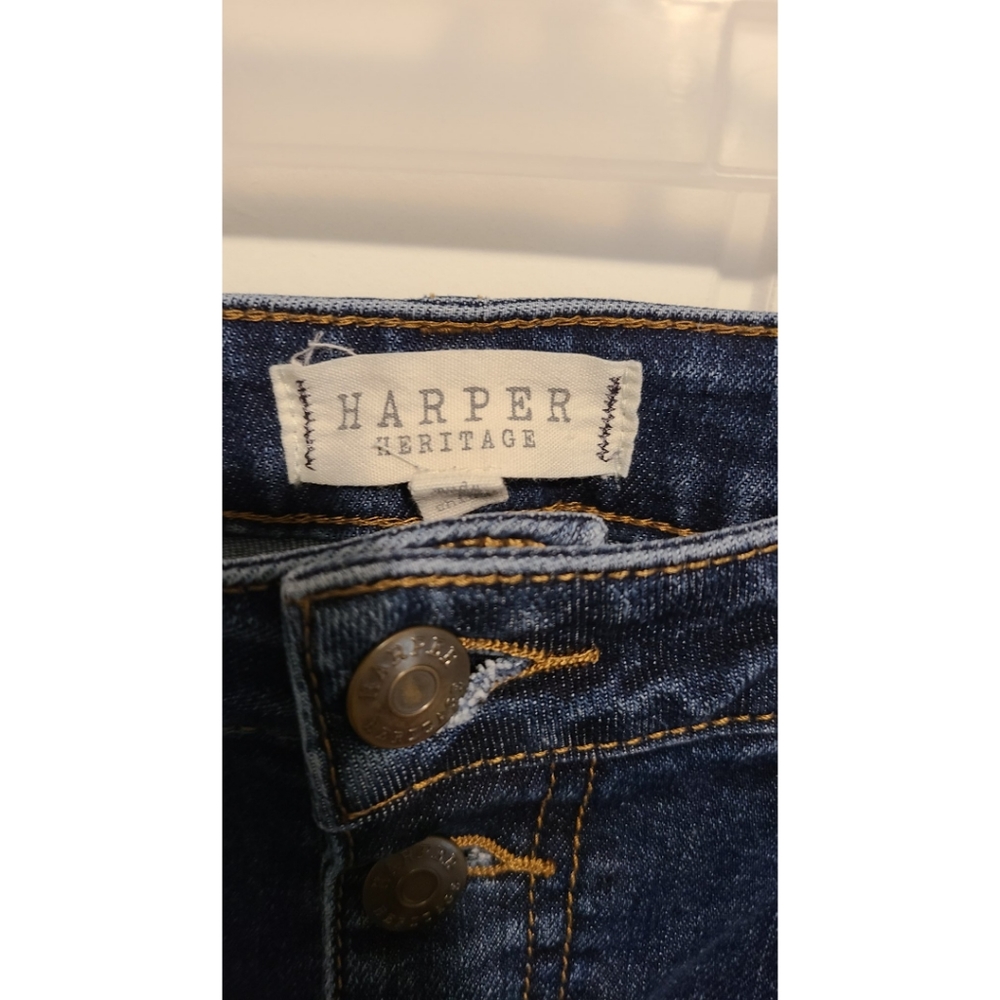 Harper Heritage high rise skinny jean button 28 - Picture 2 of 5